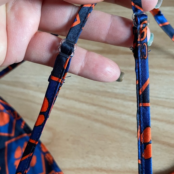 Awesome Merge Left 100% Silk Clemson Tigers Chemise/Nightie - Sz M - Picture 9 of 9